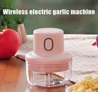 Wireless Electric Chopper with USB Charging Premium Stainless Steel Tool - Free Size, Pink, Plastic, Electric Chopped, Pack of 1